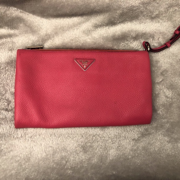Beautiful Pink Summer Large Prada Clutch - Picture 1 of 4